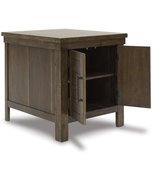 Moriville Rectangular End Table Grayish Brown