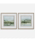 Soft Sage Abstract Landscape Prints Set of 2