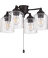 4-Light Accessory Flat Black