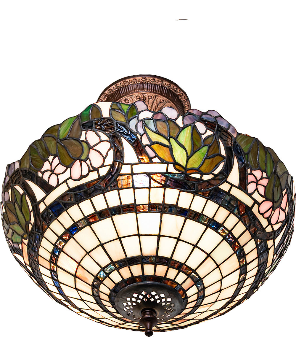 15" Wide Handel Grapevine Semi-Flush Mount