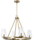 Aaron 4-Light Chandelier Aged Brass