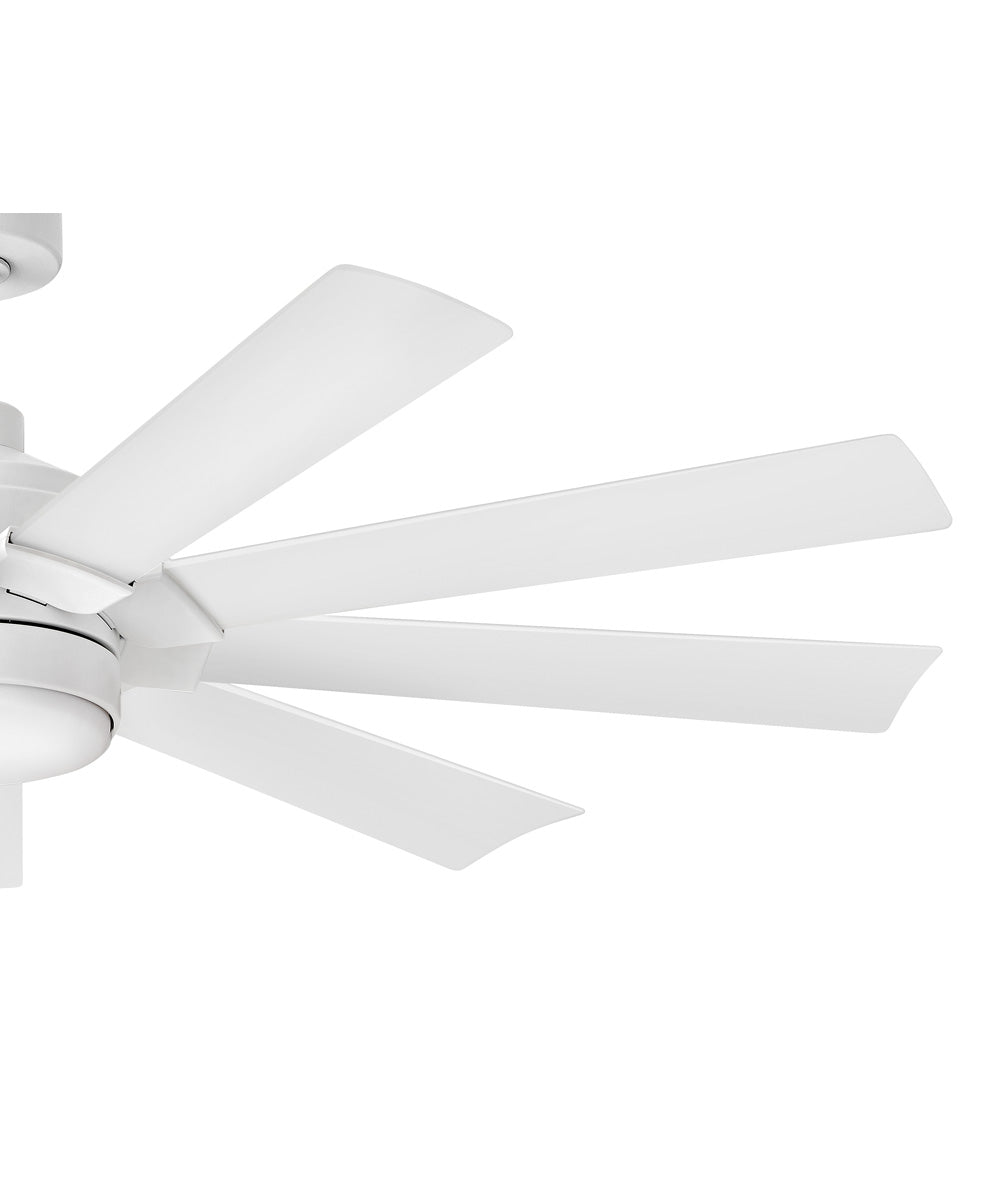 Turbine 60" LED Smart Fan Chalk White