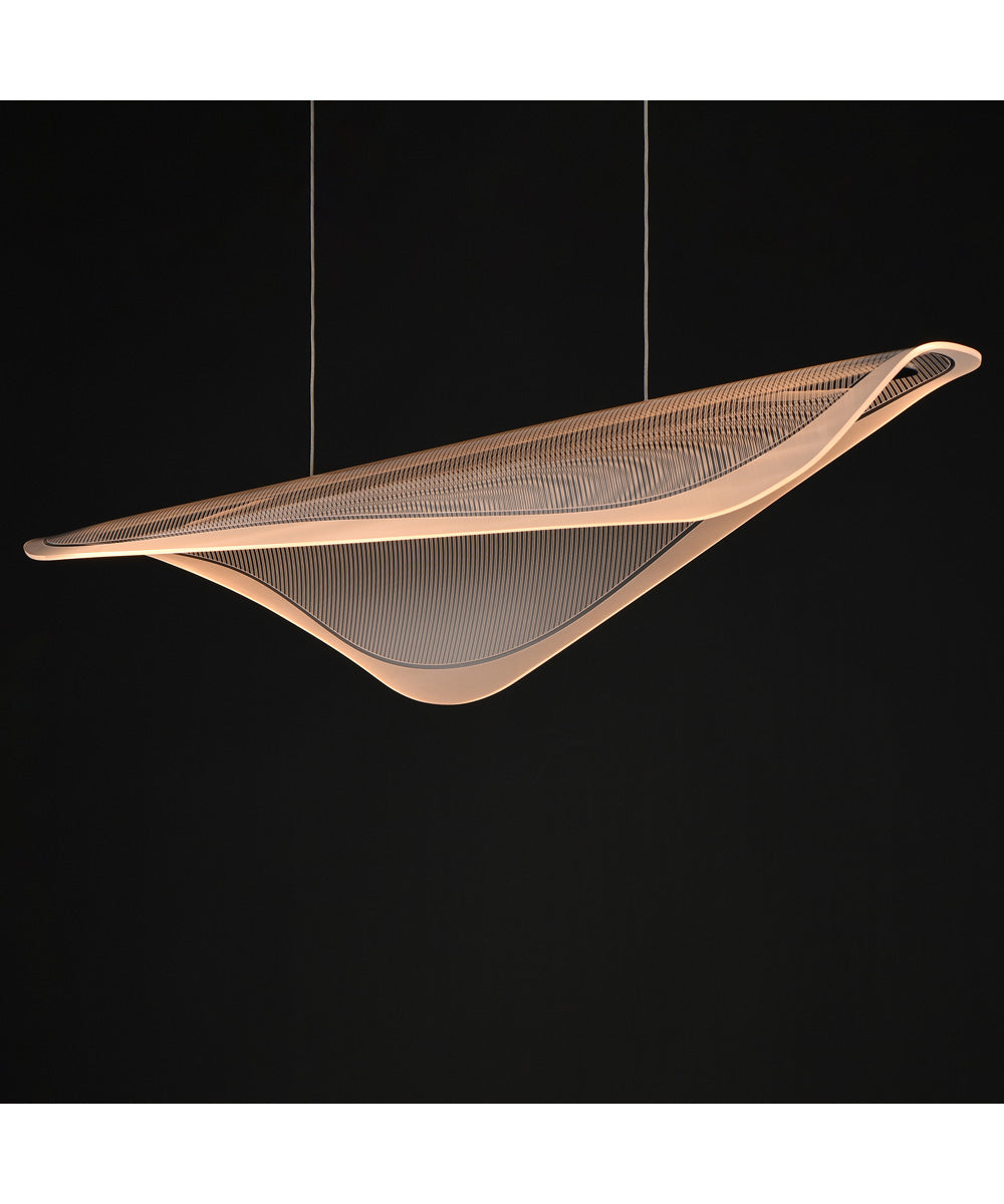 Manta 47 inch LED Linear Pendant Polished Chrome