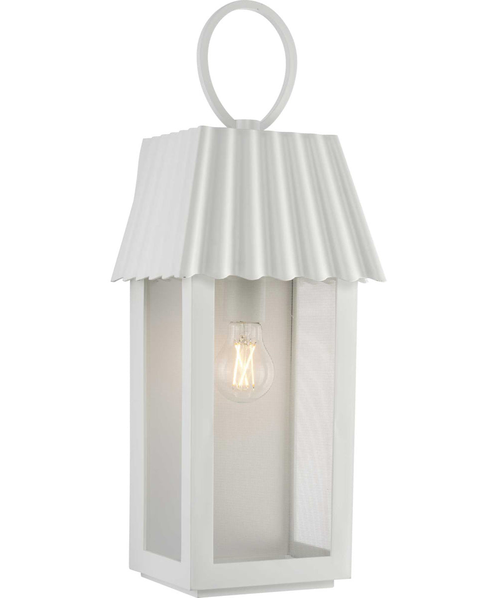 OPEN BOX Jeffrey Alan Marks Point Dume Hook Pond Outdoor Wall Lantern Shelter White