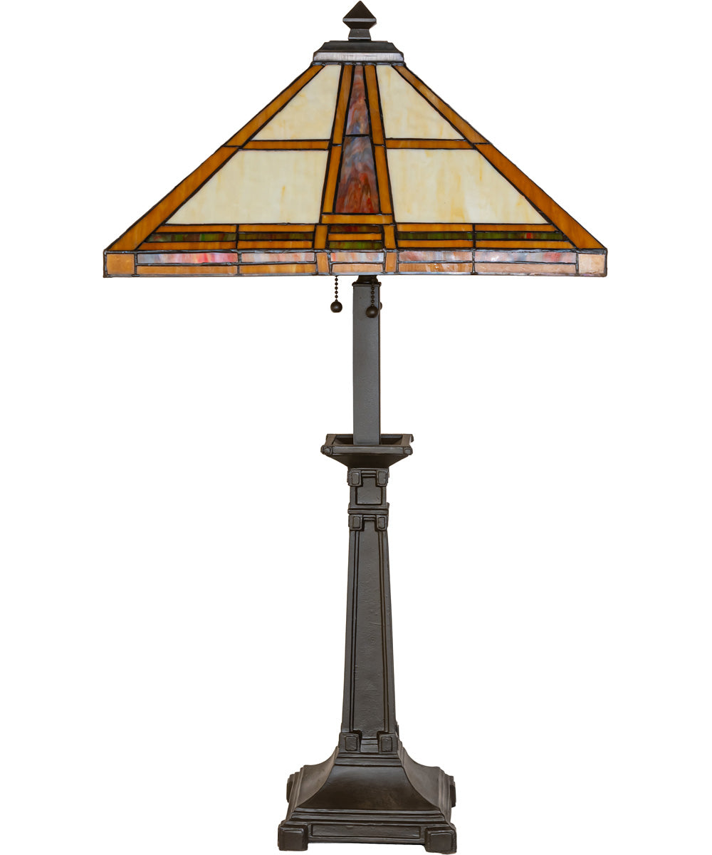 31" High Prairie Straw Buffet Lamp