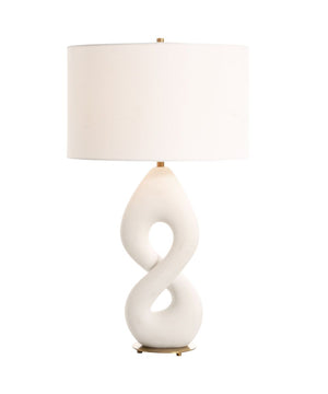 Meridian Ivory Stone Table Lamp