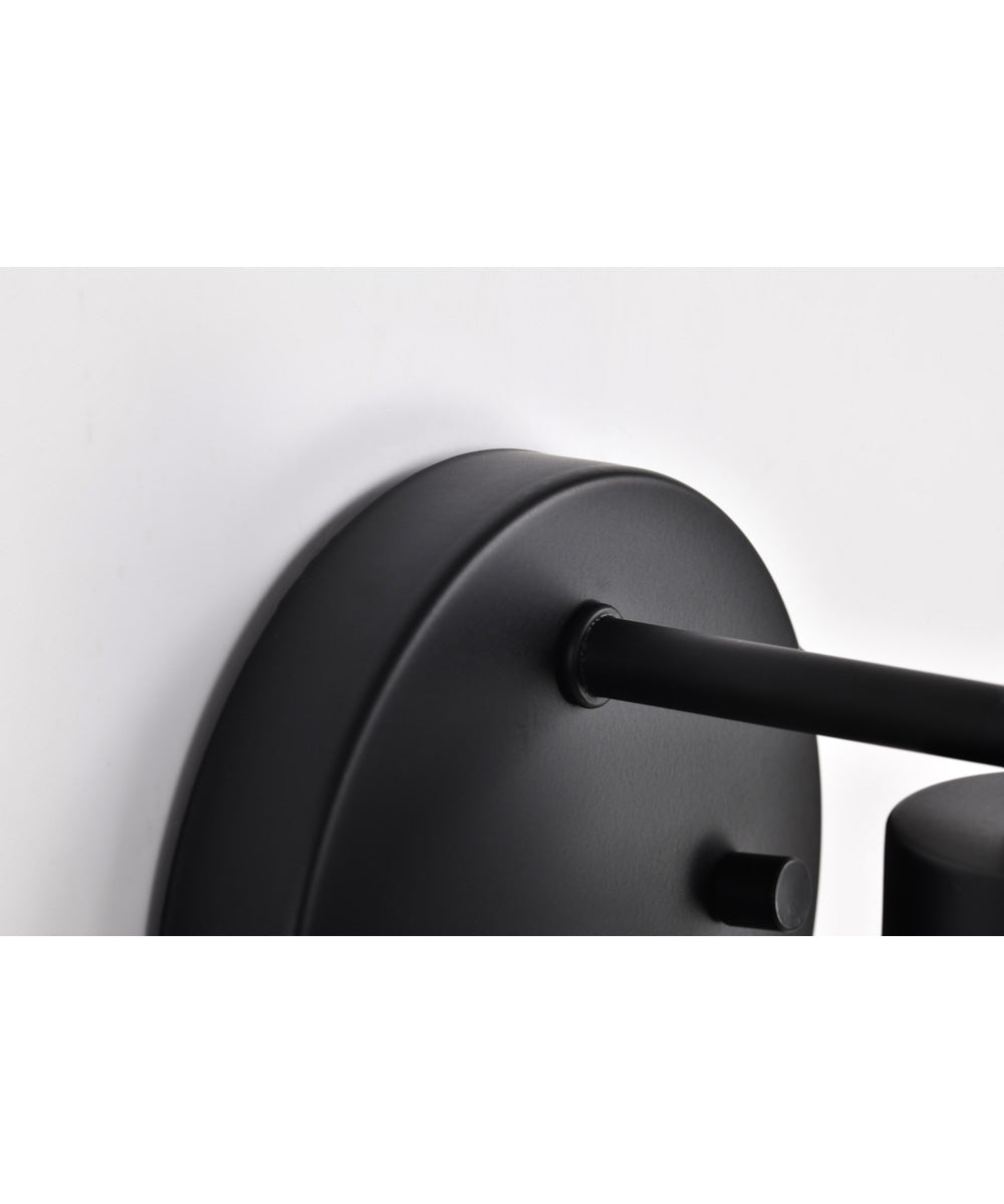 Grayson 1-Light Vanity & Wall Matte Black