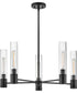Shea 5-Light Medium Single Tier Chandelier in Black