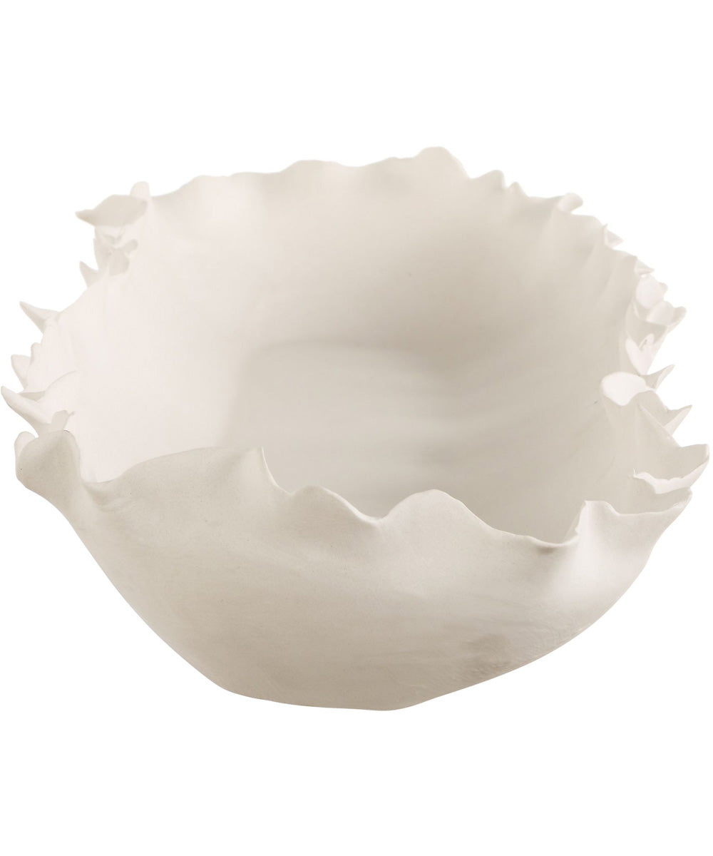 Ripple Crest White Bowl
