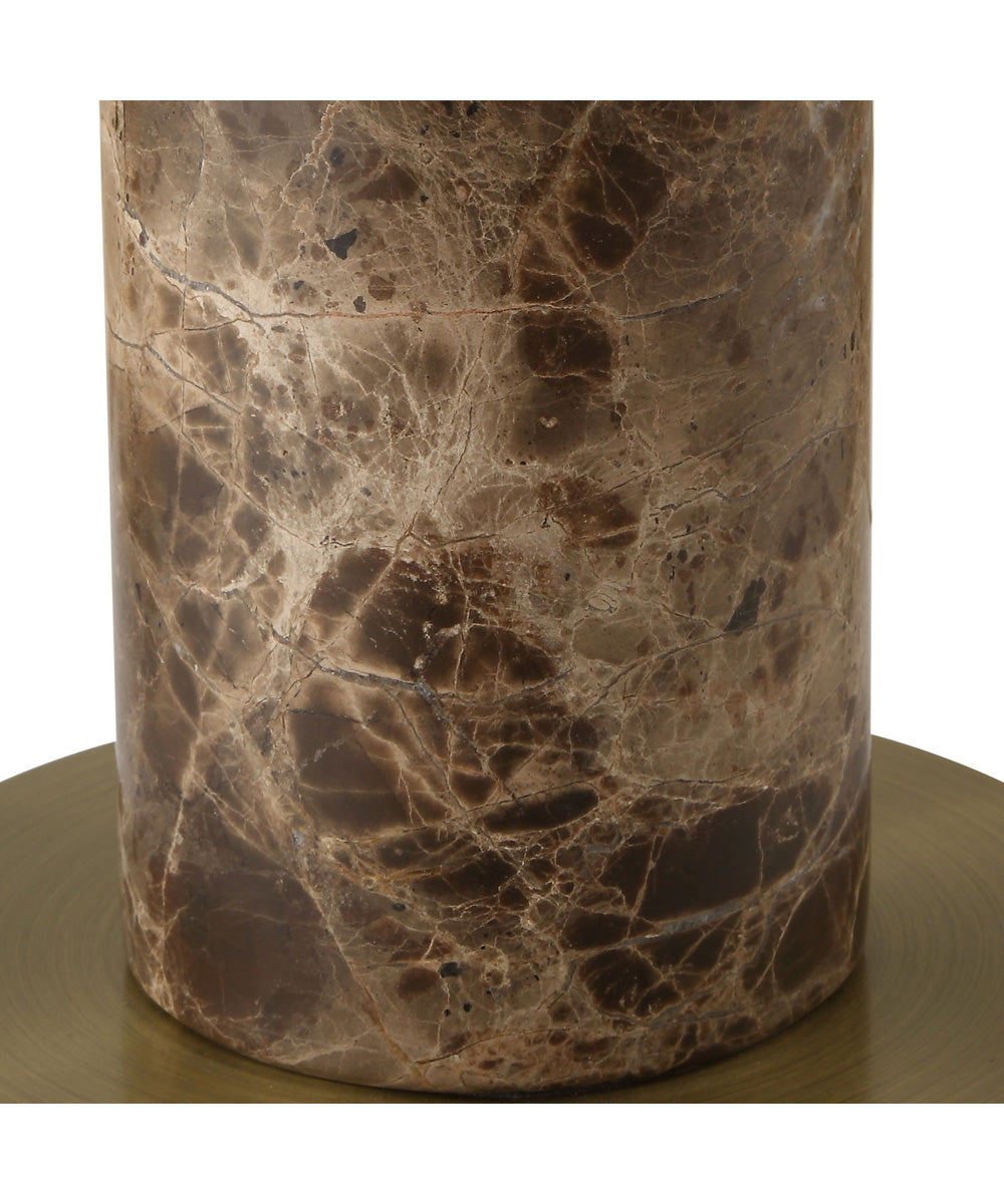 Sepia Brown Marble Buffet Lamp