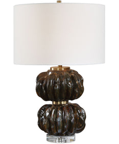 Jaudon Stacked Bronze Table Lamp