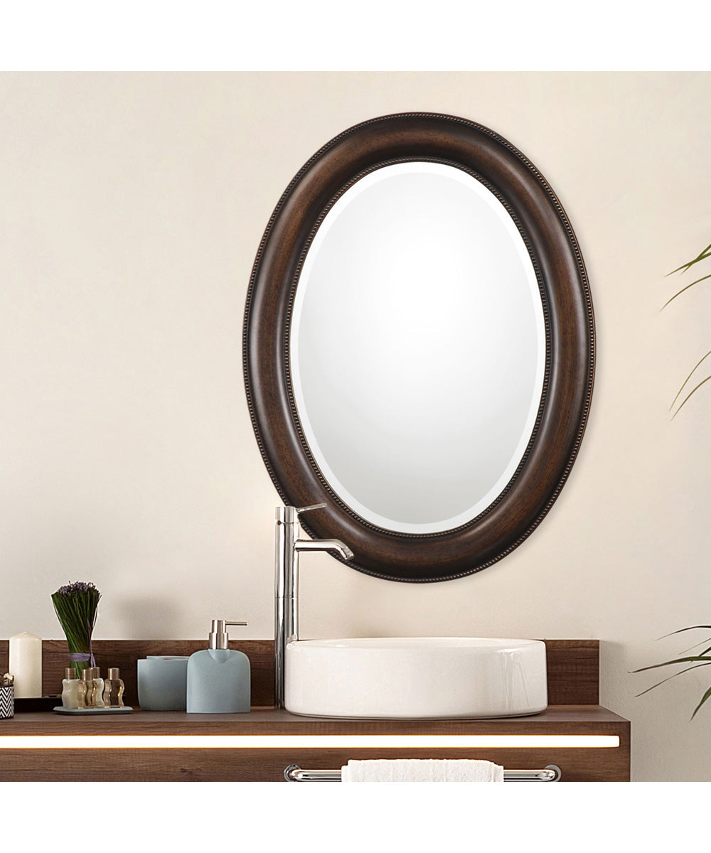 22x30" Wall Mirror Dark Bronze with Antique Gold