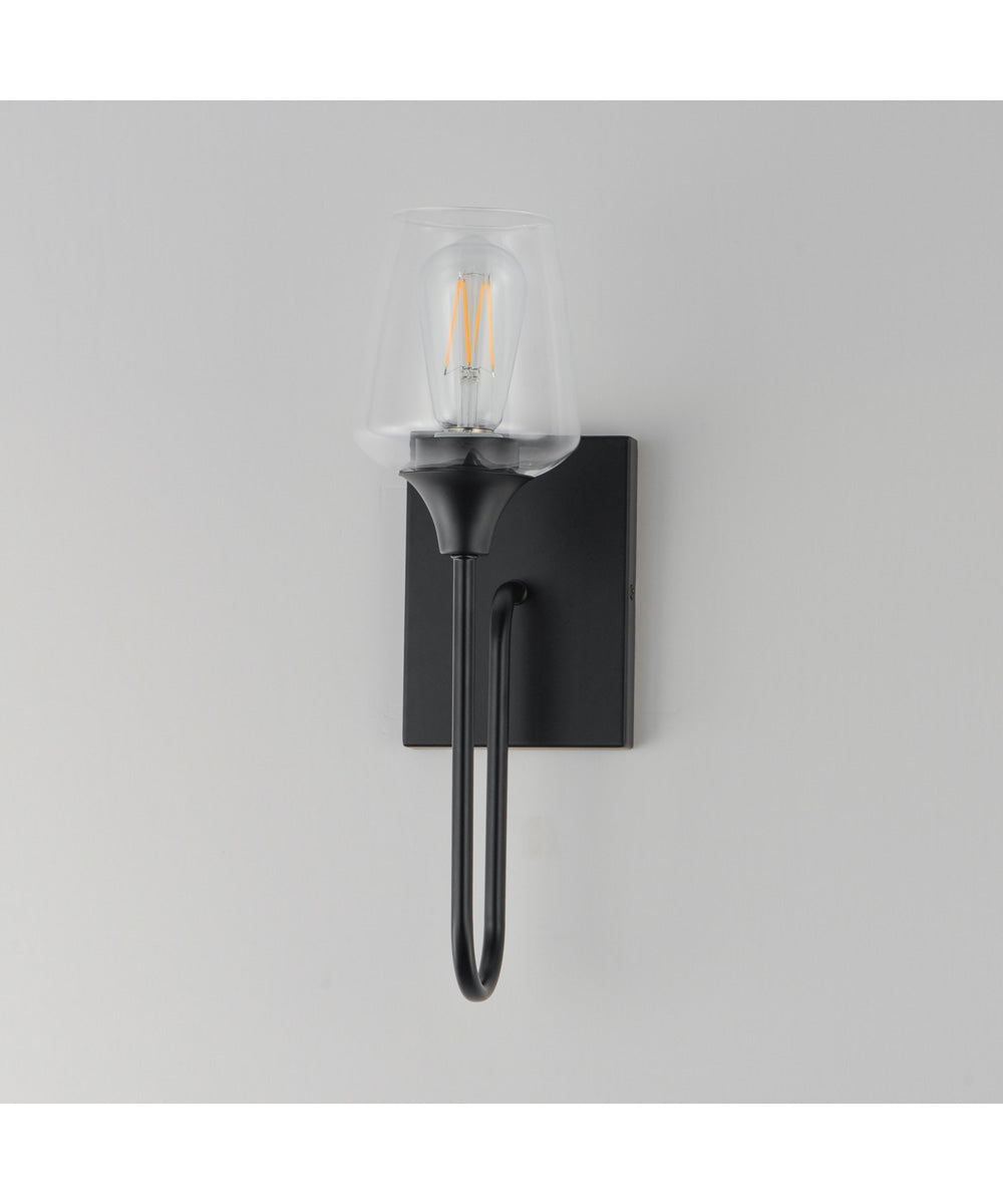Goblet 1-Light Wall Sconce Black