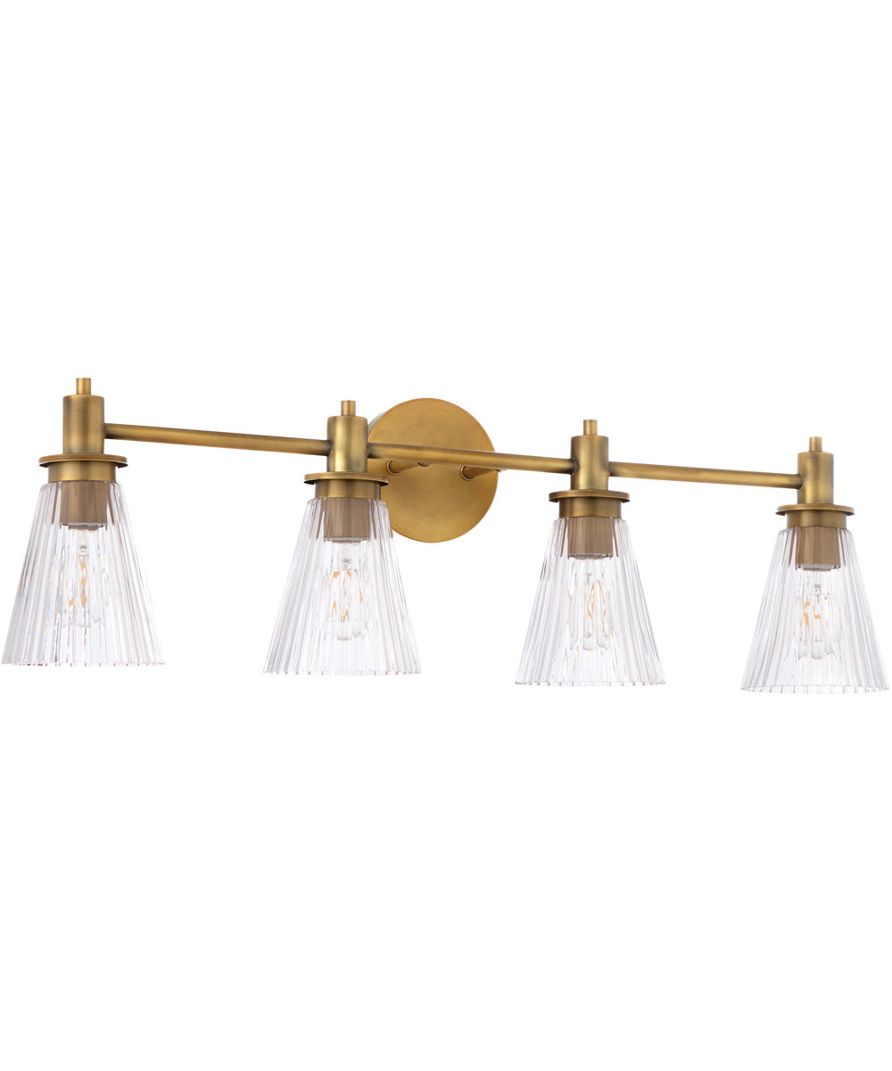 Lawton 4-light Bath Vanity Light Brushed Brass