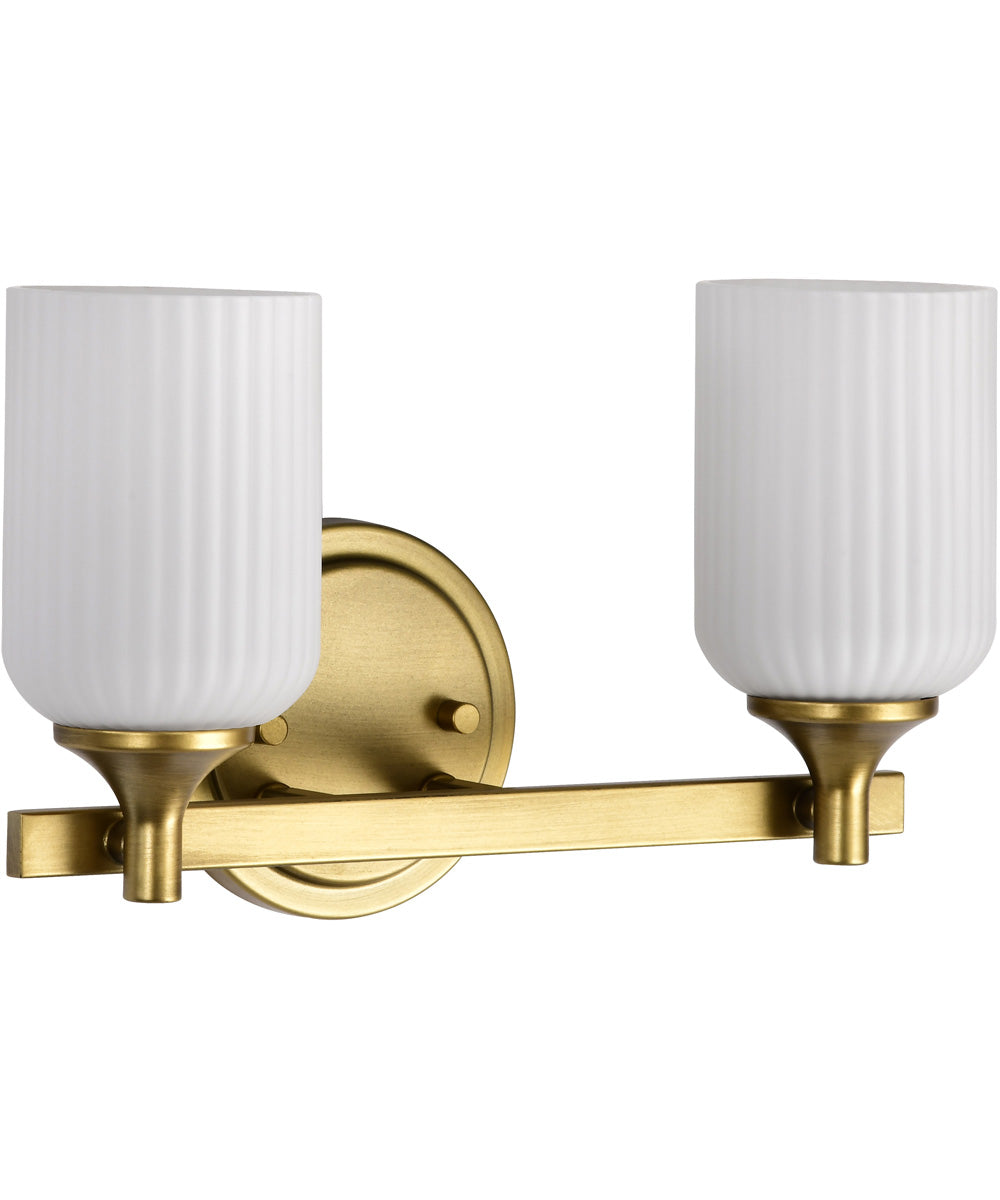 Solara 2-Light Vanity & Wall Natural Brass