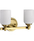 Solara 2-Light Vanity & Wall Natural Brass