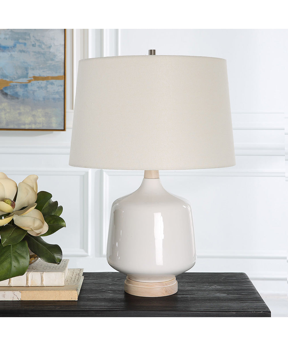 Opal Gloss White Table Lamp