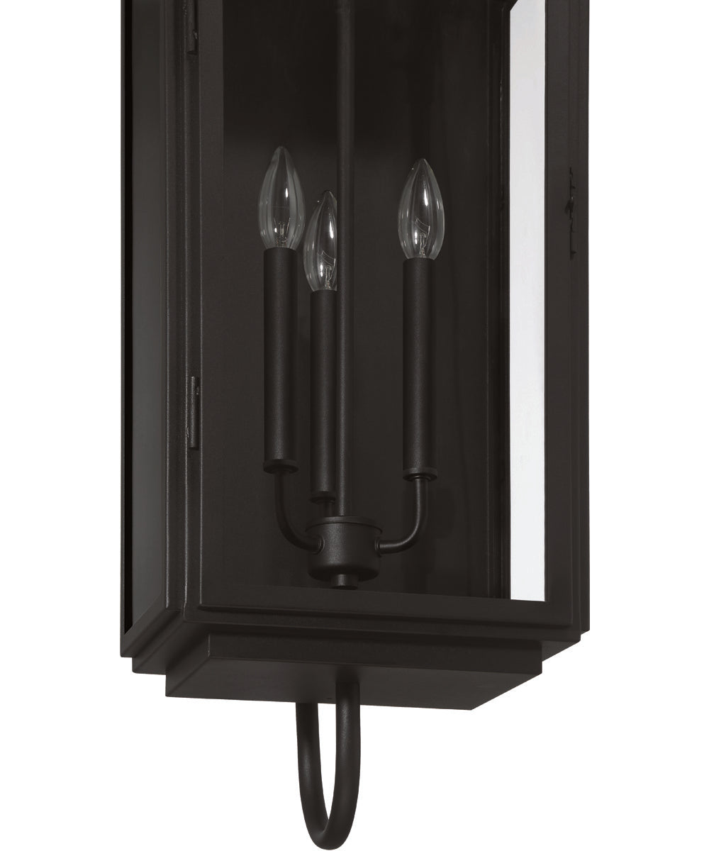 Irving 3-Light Outdoor Lighting Textured Black