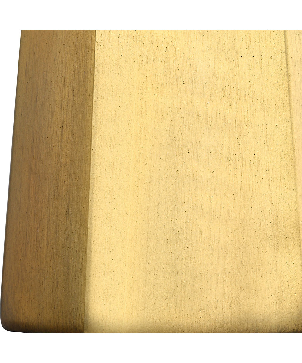 Hexagon Ceramic Gold Table Lamp with White Linen