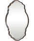 22x33" Wall Mirror Antiqued Silver Champagne and Dark Bronze