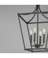 Clifton 4-Light Pendant Black
