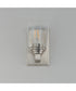Cubos 1-Light Wall Sconce Satin Nickel