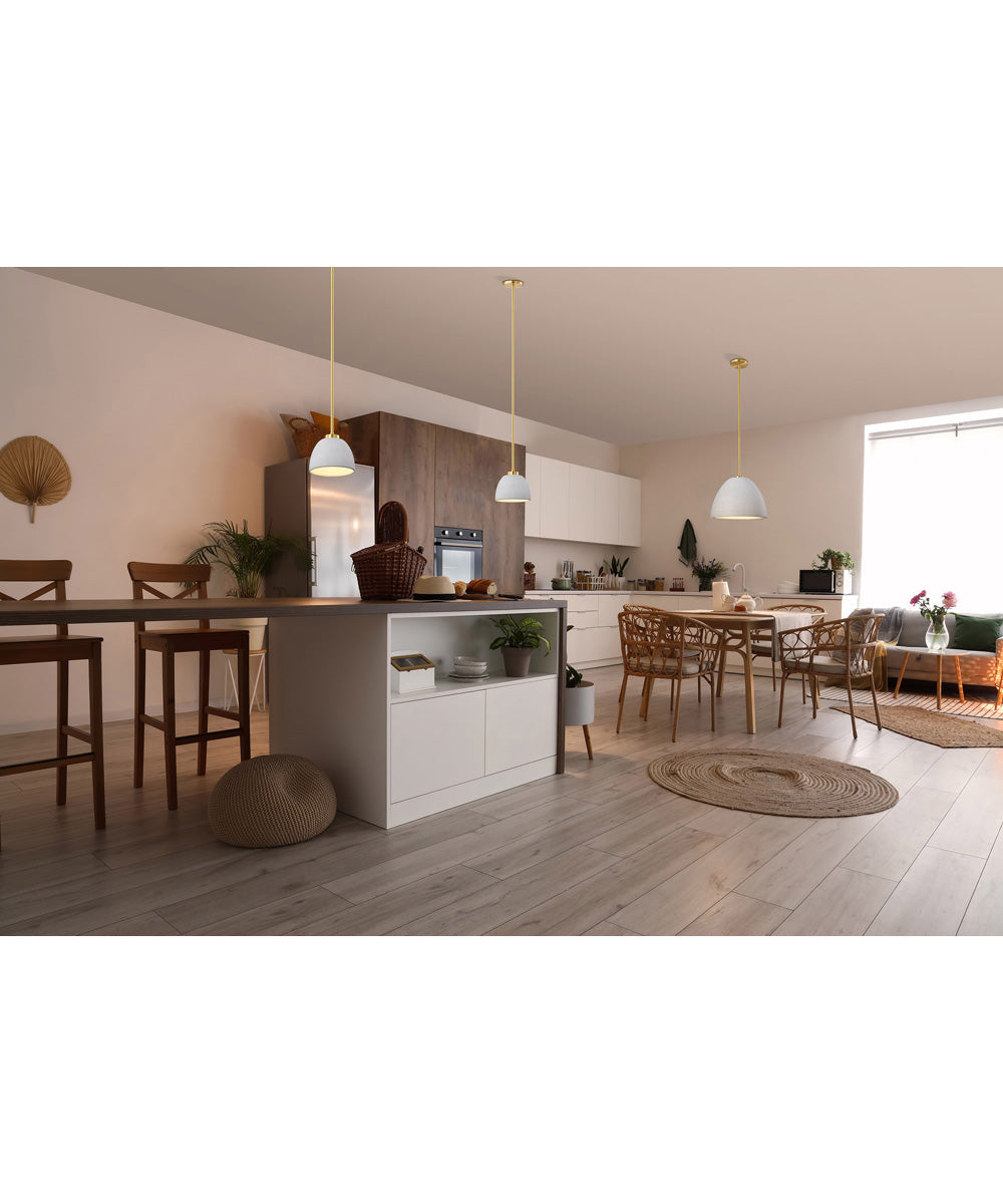 Collins 1-Light Pendant Brushed Brass