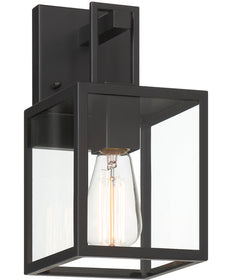 Preston 1 Light Wall Lantern Matte Black