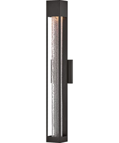 Vapor 1-Light Extra Large Wall Mount Lantern in Black