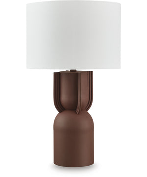 Rowandale Metal Table Lamp Brick Red