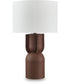 Rowandale Metal Table Lamp Brick Red