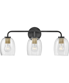 Percy 3-Light Medium Three Light Vanity in Black