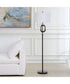 1-Light Floor Lamp with Minimalist Metal Design in Oil-Rubbed Bronze