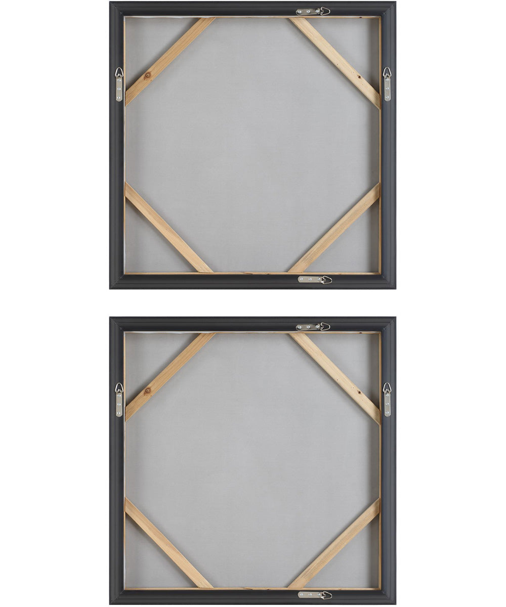 Unpredictable Hand Painted Canvases Set of 2