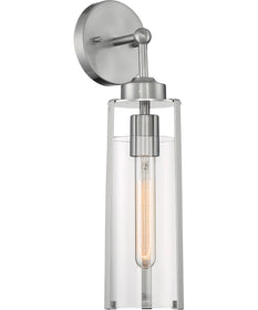 5"W Marina 1-Light Vanity & Wall Brushed Nickel