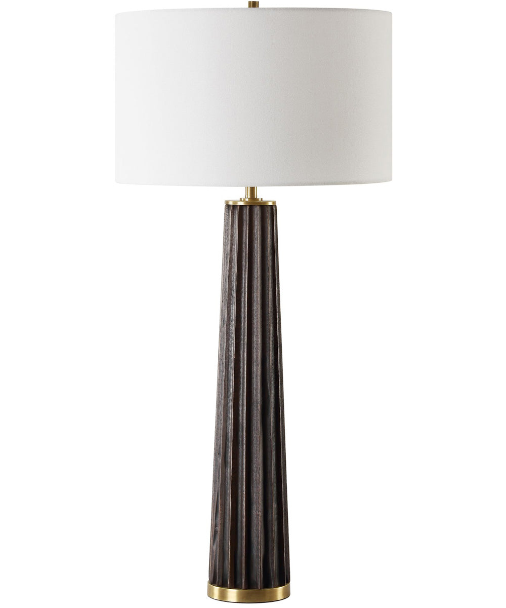 Forage Dark Scalloped Table Lamp