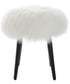 Wooly Sheepskin Accent Stool