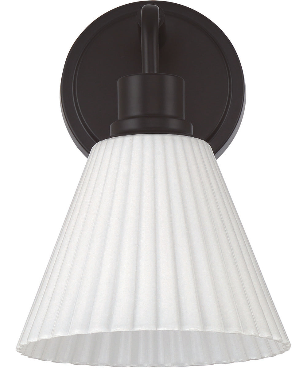 Pleated II 1-Light Lighting Flat Black