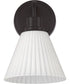 Pleated II 1-Light Lighting Flat Black