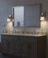 5"W 1-Light LED Bath Vanity Light Fixture Brushed Nickel Finish with Square Shade