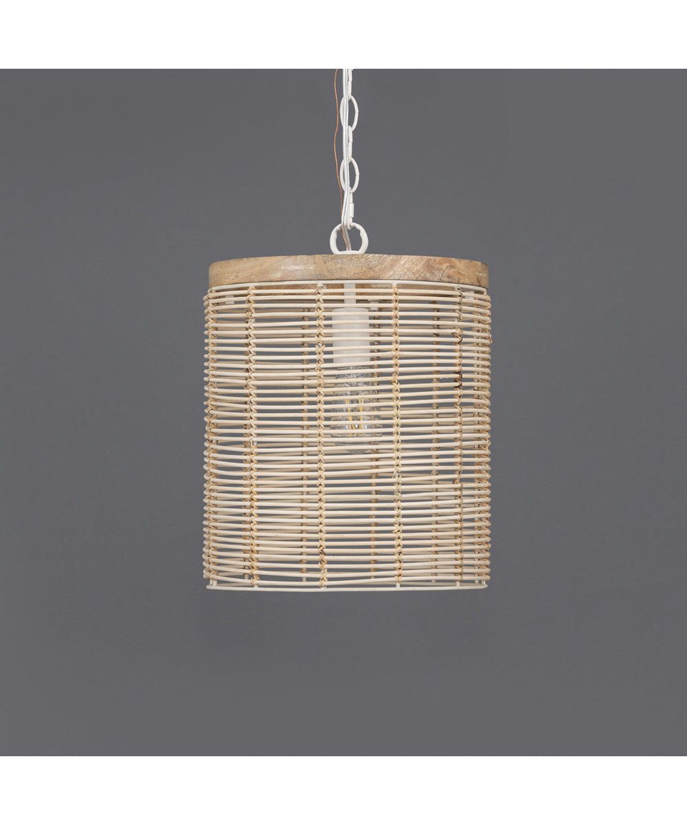 Vannerie 1-Light Mini Pendant Ecru