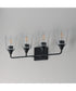 Hudson 4-Light Bath Vanity Black