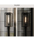 Shaw 19 Inch 1 Light Outdoor Post Light with Clear Glass Textured Black