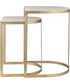 Lindon Travertine Nesting Tables Set of 2