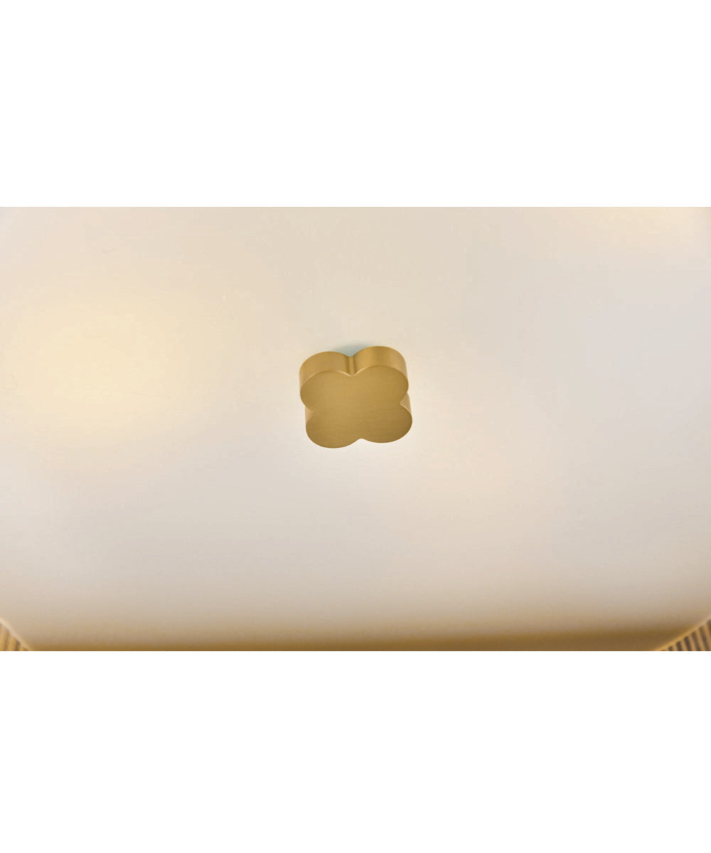 Sasha 4-Light Medium Semi-Flush Mount in Lacquered Brass