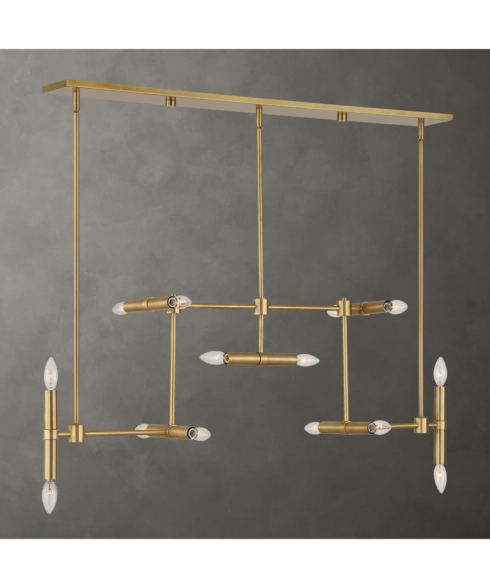 Cadre 14 Light Modern Linear Pendant