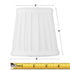 4"W x 4"H Down White Pleated Clip-on Candelabra Lampshade