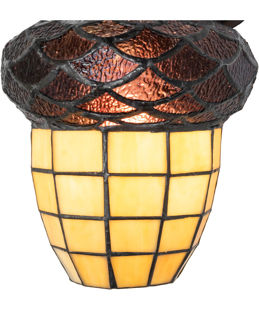 7" Wide Acorn Wall Sconce