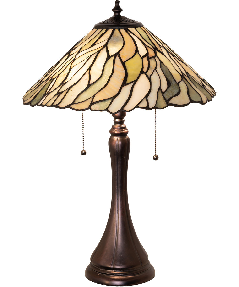 23" High Willow Jadestone Table Lamp