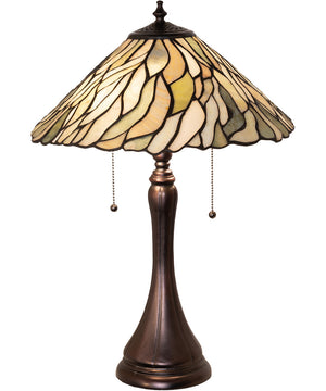 23" High Willow Jadestone Table Lamp